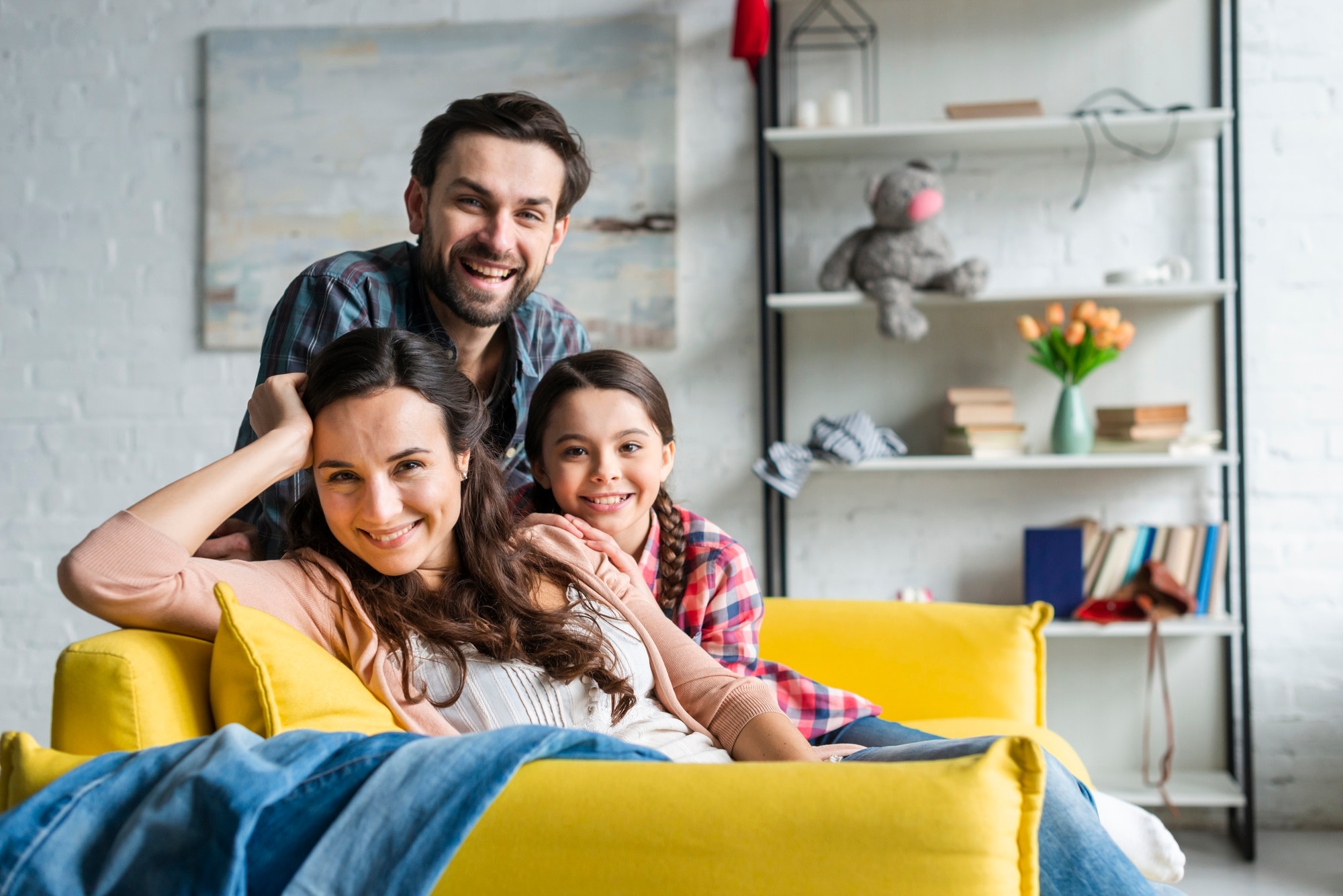 famille à la maison